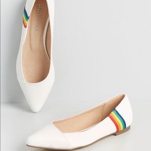 NWOT ModCloth Rainbow Ballet Flat